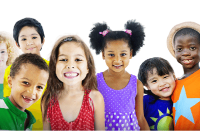 A group of culturally diverse children