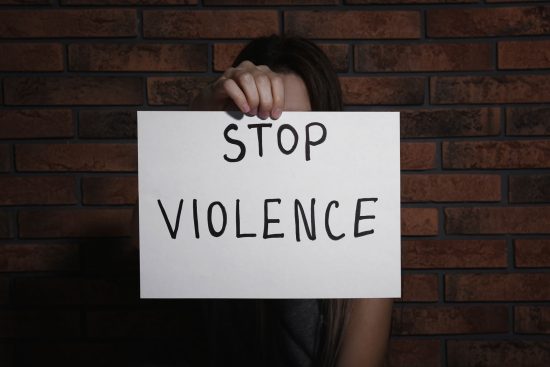 Advocacy Against Violence with Signage